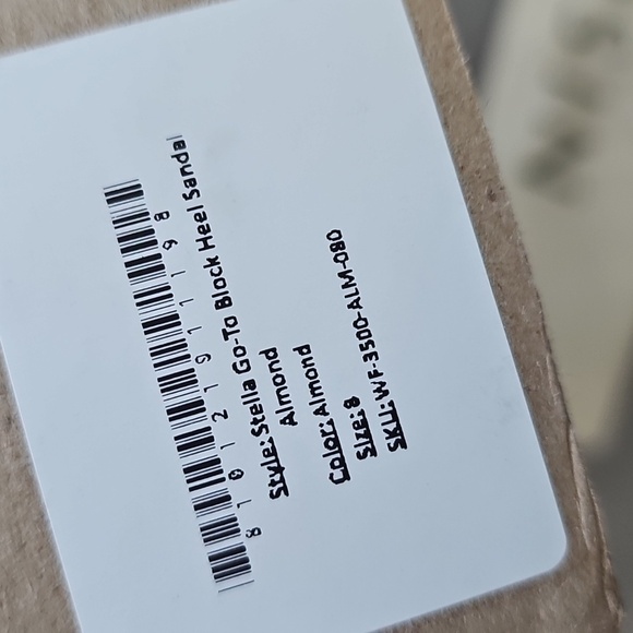 NIB NISOLO Stella Go To Block Heel Sandals In Almond - Picture 7 of 11